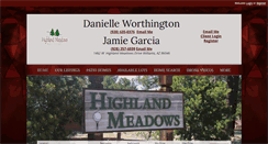 Desktop Screenshot of highlandmeadowsrealestate.com